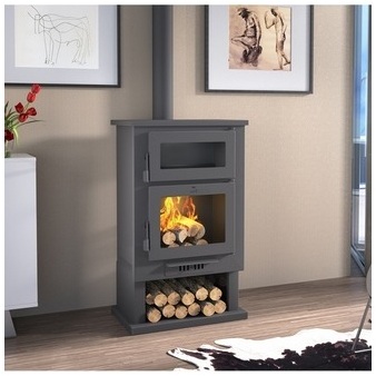 Poêle à bois en acier 10 Kw