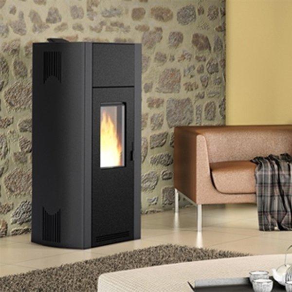 Poêle à Granulés gris anthracite 9 kW ATLANTIC NUA