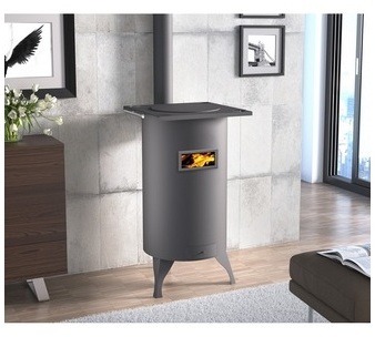 Poêle à bois en acier 8 Kw
