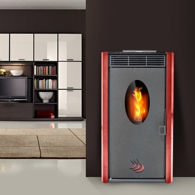 Poêle à granulés BELLEZA - RIO 11 kW Rouge