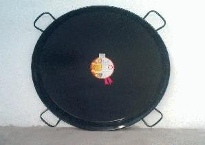 Poêle à paella acier émaillé 100 cm