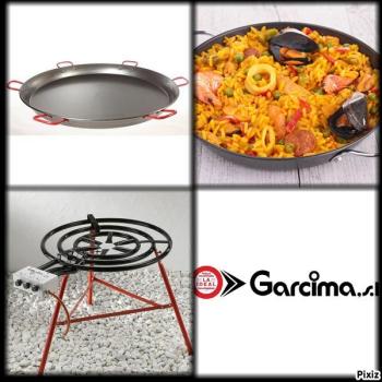 Kit à Paella pro acier pour 200 personnes