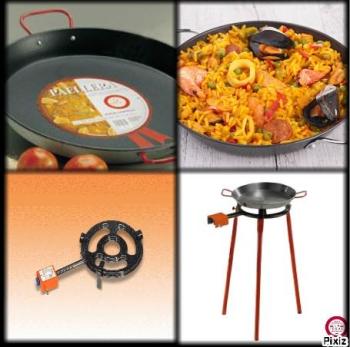 Kit à Paella pro anti-adhérent pour 10 personnes