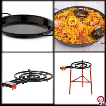 Kit à Paella émaillé pour 40 personnes