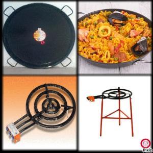 Kit à Paella pro émaillé pour 50 personnes