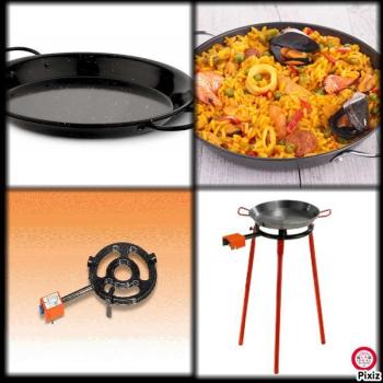 Kit à Paella pro émaillé pour 12 personnes