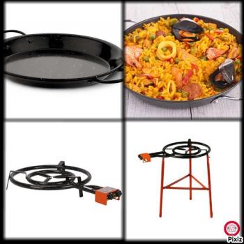 Kit à Paella émaillé pour 25 personnes