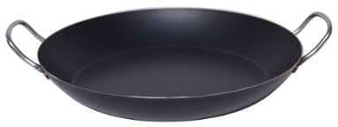 Coupe spéciale paella tôle bleue 2 anses la lyonnaise Coupe spéciale paella tôle