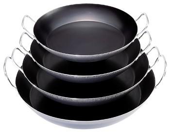 Plat a paella en tôle bleue § 42 cm
