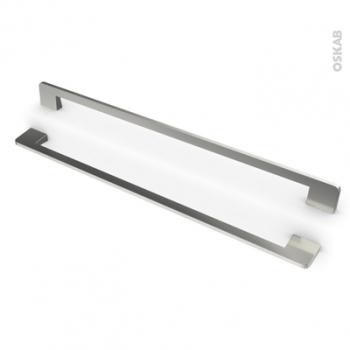 Poignée de meuble de cuisine Inox brossé 34 5 cm Entraxe Poignée de meuble de cuisine