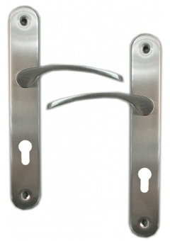 Poignée de porte dentrée design en laiton nickel