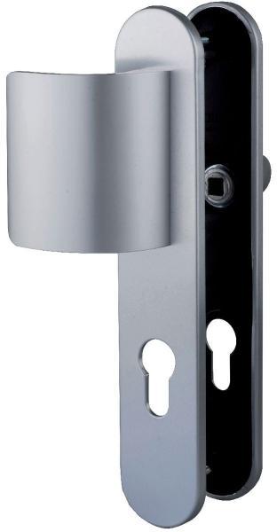 Poignée de porte palière argent - Clé I - Orca - V