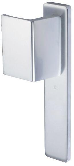 Poignée de porte palière simple argent - Borgne -