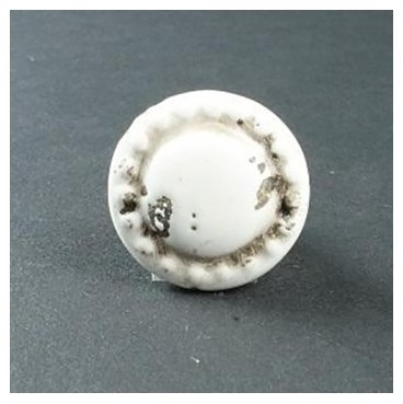 Bouton de meuble Lubéron rond en porcelaine - Tail