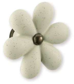 Bouton de meuble porcelaine Fleur