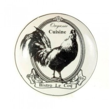Bouton de meuble Bistro Le Coq - Taille - 4 cm, Co