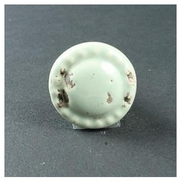 Bouton de meuble Lubéron rond en porcelaine - Tail