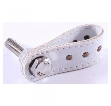 Bouton de meuble Lanière en cuir cloutée - Couleur