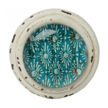Bouton de meuble Essaouira cabochon - marine - Tai