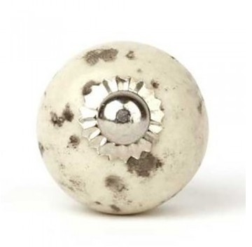 Bouton de meuble Shabby en porcelaine 3 cm - Taill