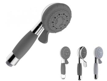 Pommeau de douche ergonomique 4 jets anticalcaire