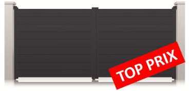 Portail aluminium Las Vegas battant standard manue