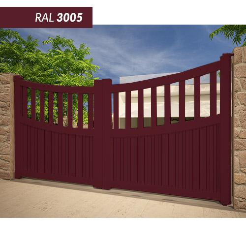 Portail aluminium Emalu bengal 2Battants 3000 1600