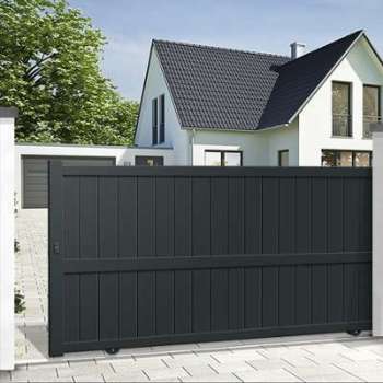 Portail coulissant alu plein droit EMALU MELVILLE