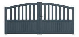 Portail aluminium ADELAIDE 3m double battants, hau