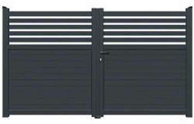 Portail aluminium MACKAY double battants 4 m