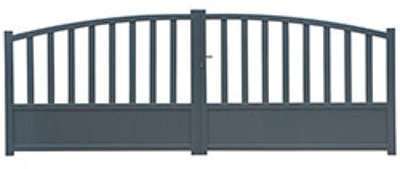 Portail aluminium ADELAIDE 4m double battants, hau
