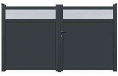 Portail aluminium MANDURAH double battants 3 m