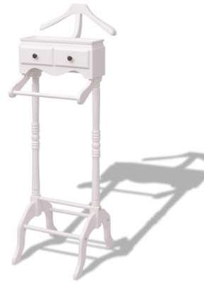 VidaXL Portant à vêtements avec armoire Bois Blanc