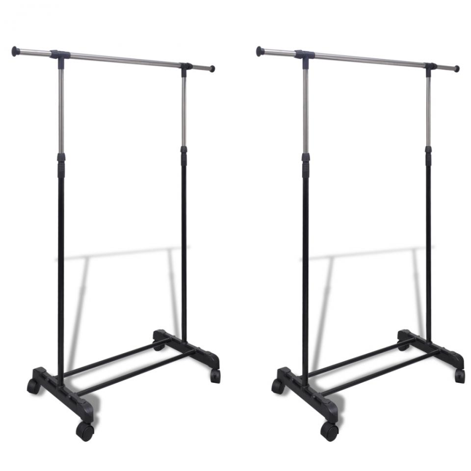 VidaXL Porte Vêtements Penderie 2 pièces