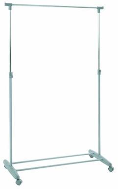 Portant en tube dacier Coloris Alu-L81 x P43 x H1