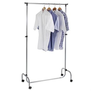 Portant sur roulettes TIGER, couleur aluminium