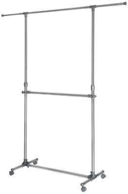 Portant à Vêtements, 2 Tringles 165 cm x 48 cm x 2