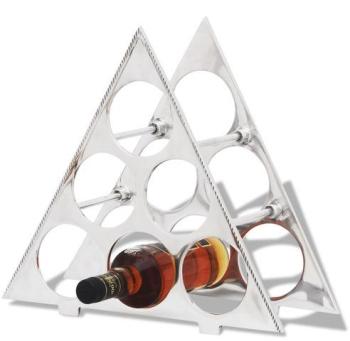VidaXL Casier à bouteilles en aluminium pour 6 ave