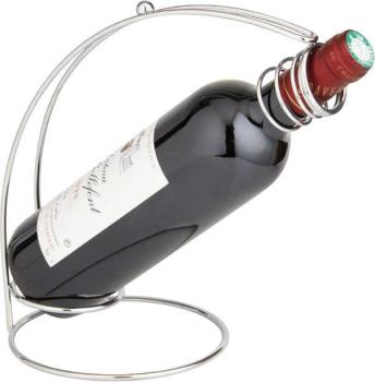 Porte-bouteille de table chromé en Métal 18x15x24c