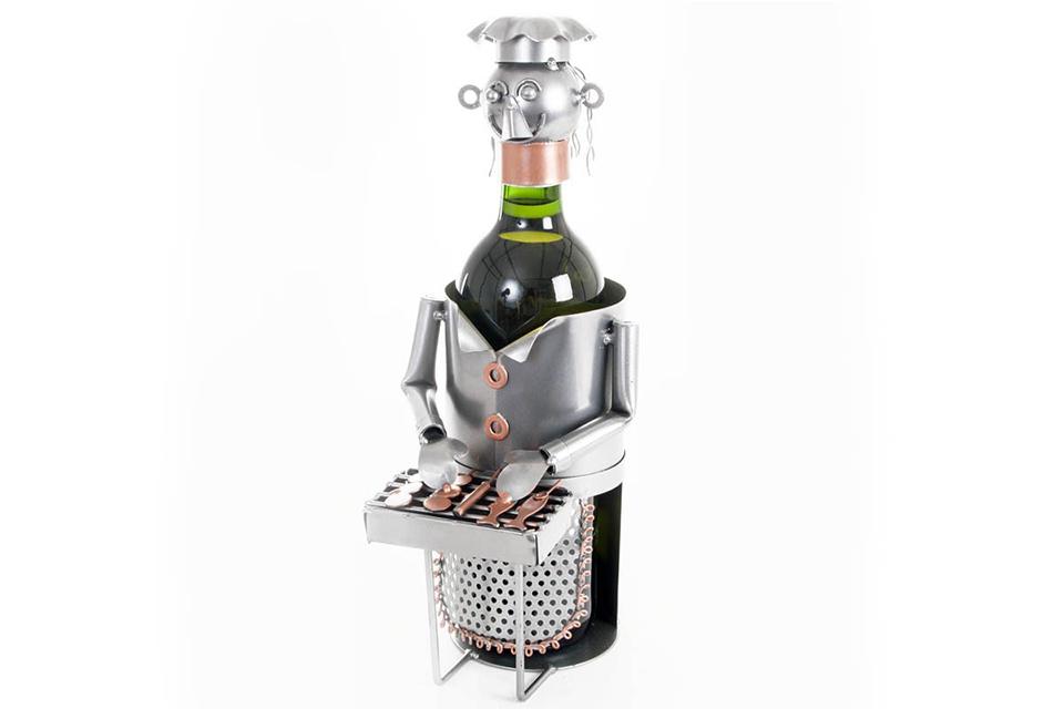 Porte-bouteille en métal barbecue - Collection For