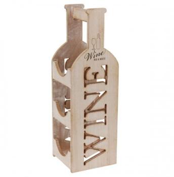 Porte bouteille décoratif en bois