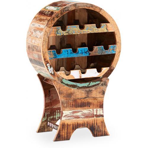 Etagère à vin Vintage en bois recyclé - Seaside Mu