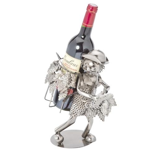 Porte bouteille Métal vendangeur
