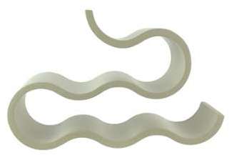 Porte bouteille en aggloméré effet zig zag H 23cm WINE Porte bouteille en aggloméré