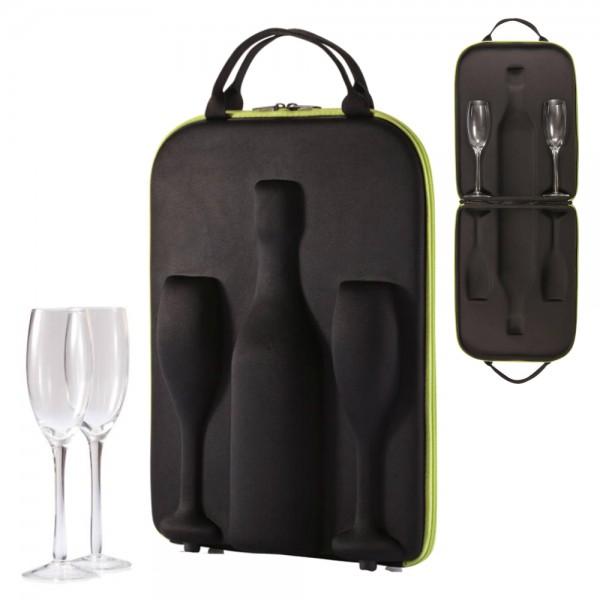 Sac pour Flûtes et Bouteille de Champagne