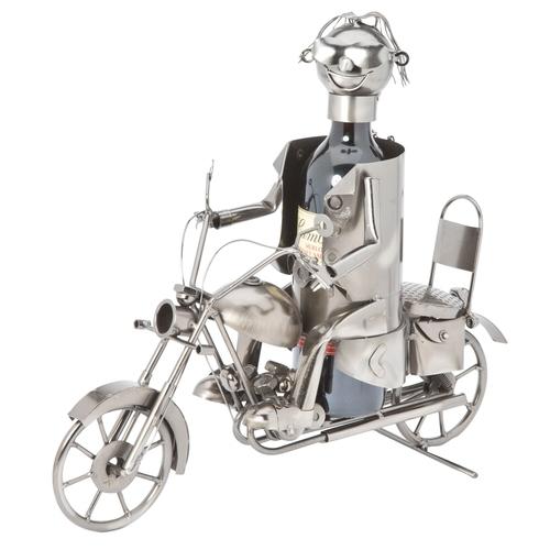 Porte bouteille Métal motard