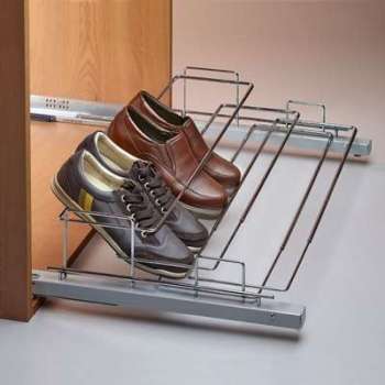 Porte-chaussures coulissant 2 rangées Porte-chaussures coulissant