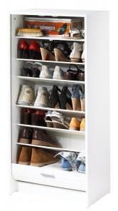 Meuble à Chaussures Blanc 21 Paires - Coloris - Ne