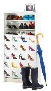 Meuble à Chaussures Blanc 21 Paires - Coloris - Ch
