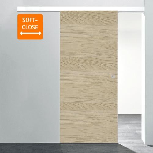 Porte coulissante 88 x 203 cm, bois chêne San Remo